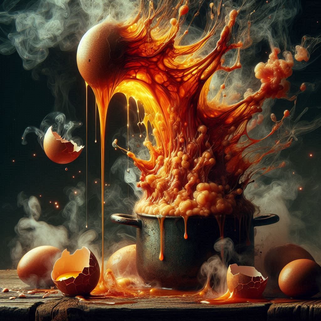 Eggxaggerated Eggxistential Eggxistence