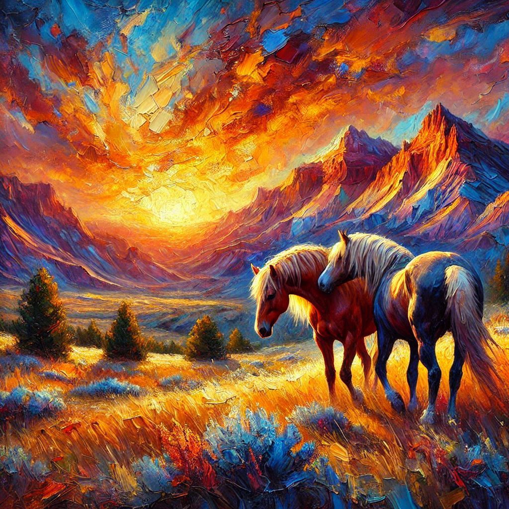 Mustangs in the American Desert