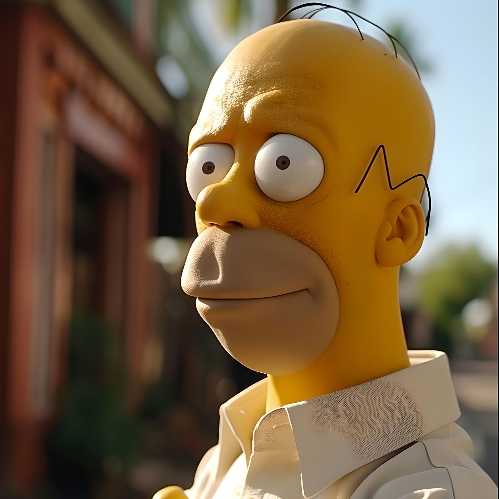 Realistic Homer isn't real. Realistic Homer can't hurt you.