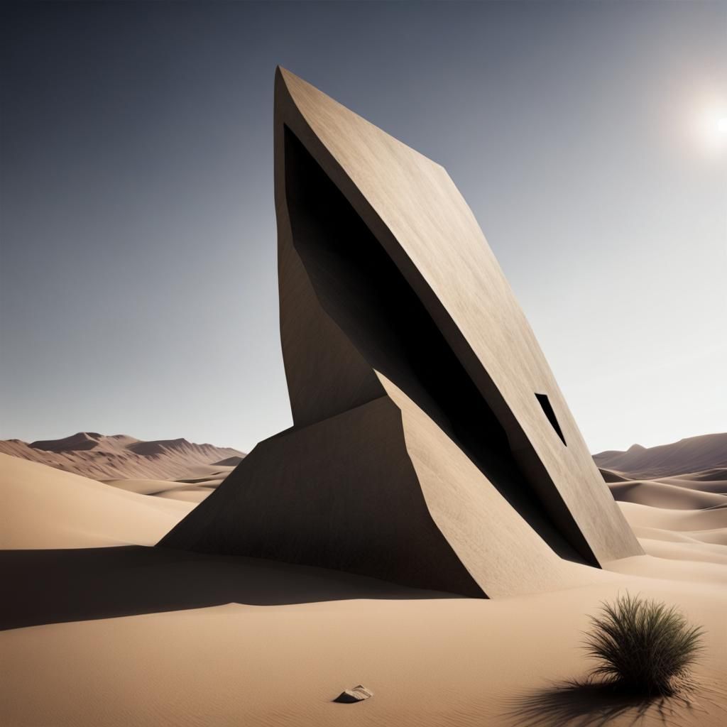 Monolith in the desert