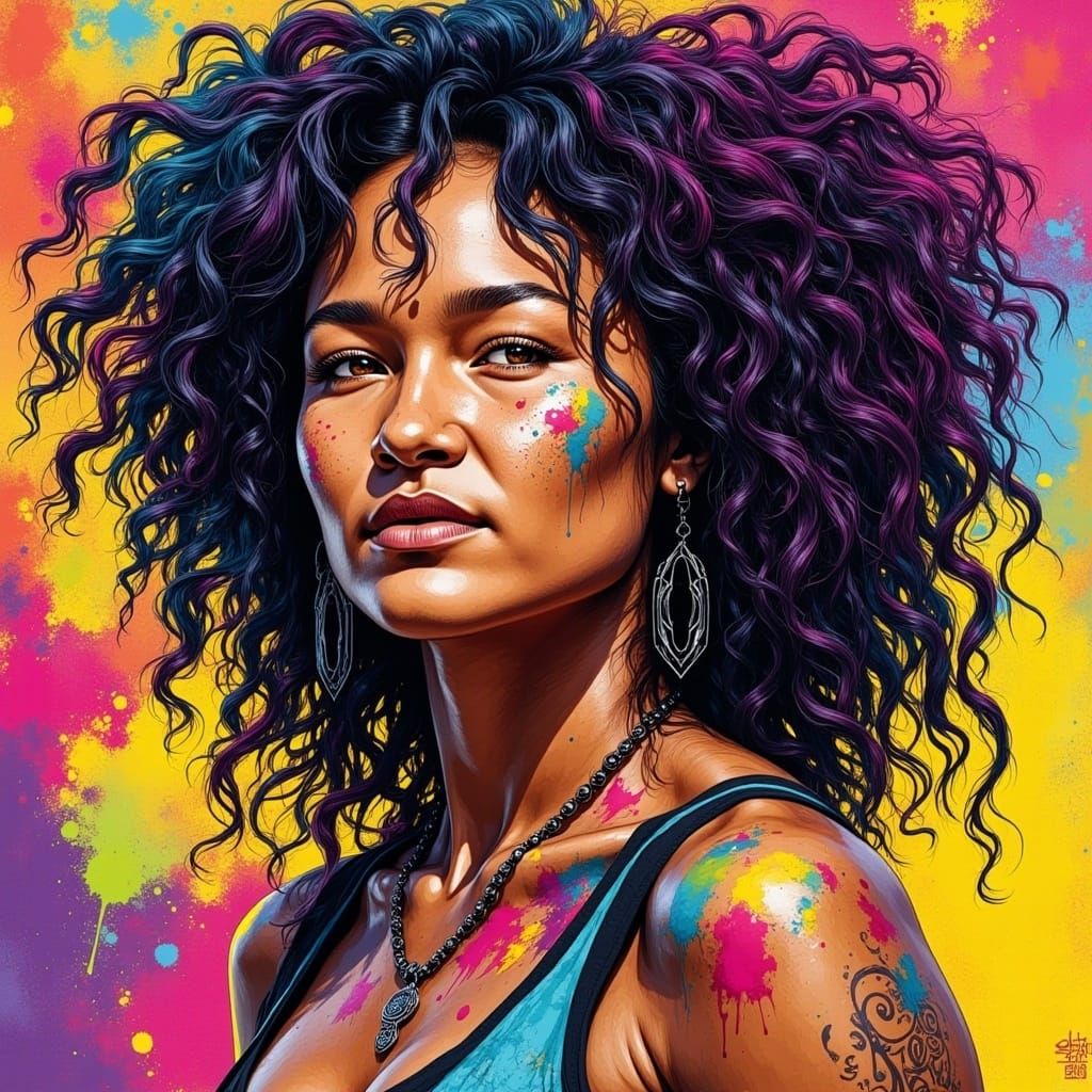 <lora:Native Woman:1.0> Portrait of woman