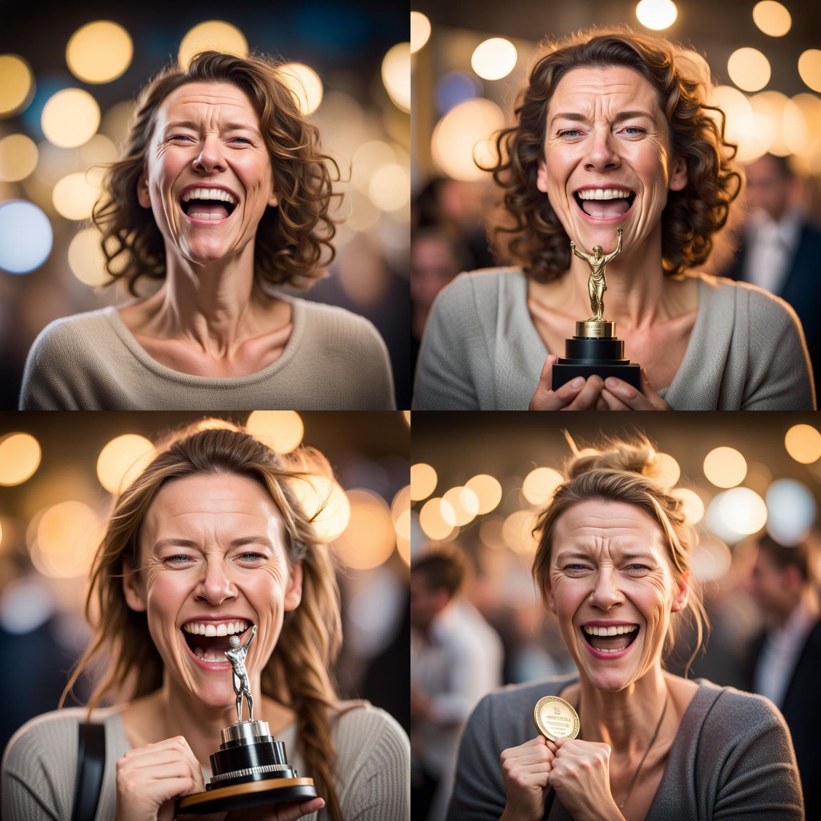 Smug woman celebrating winning the 'most arrogant person in ...