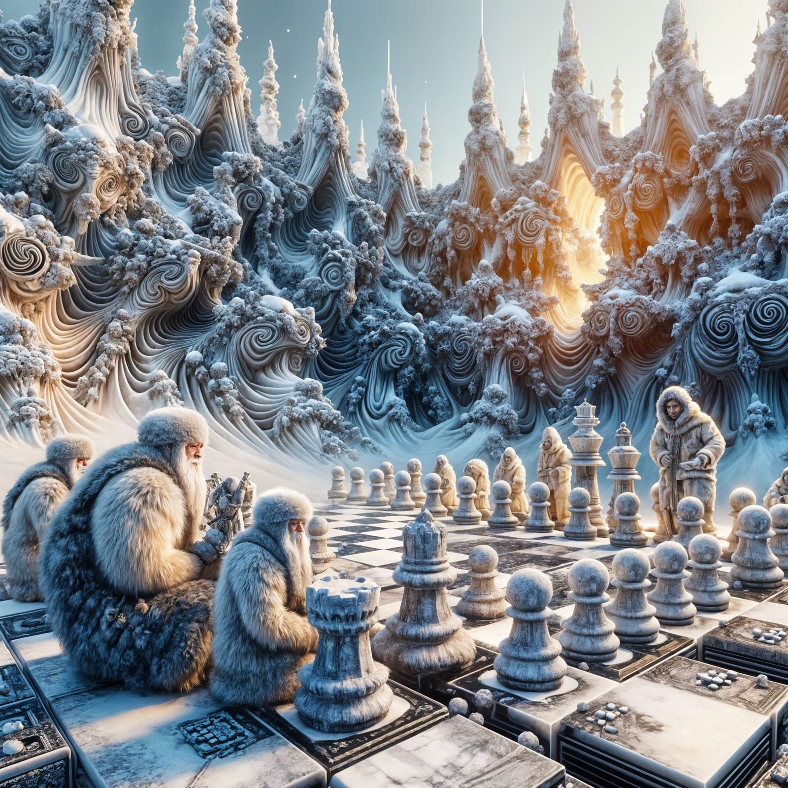 Eskimo chess board