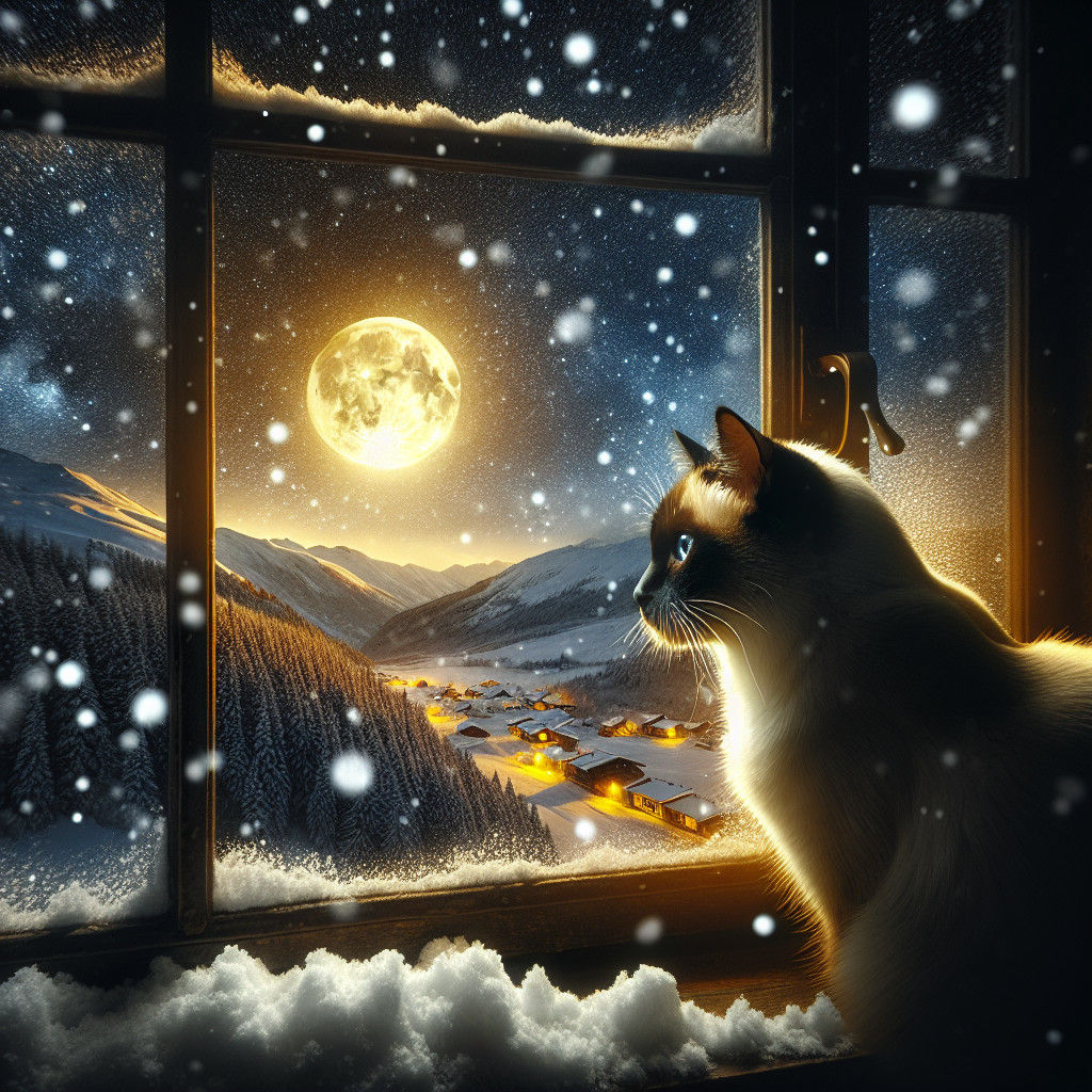 it's snowing inside...