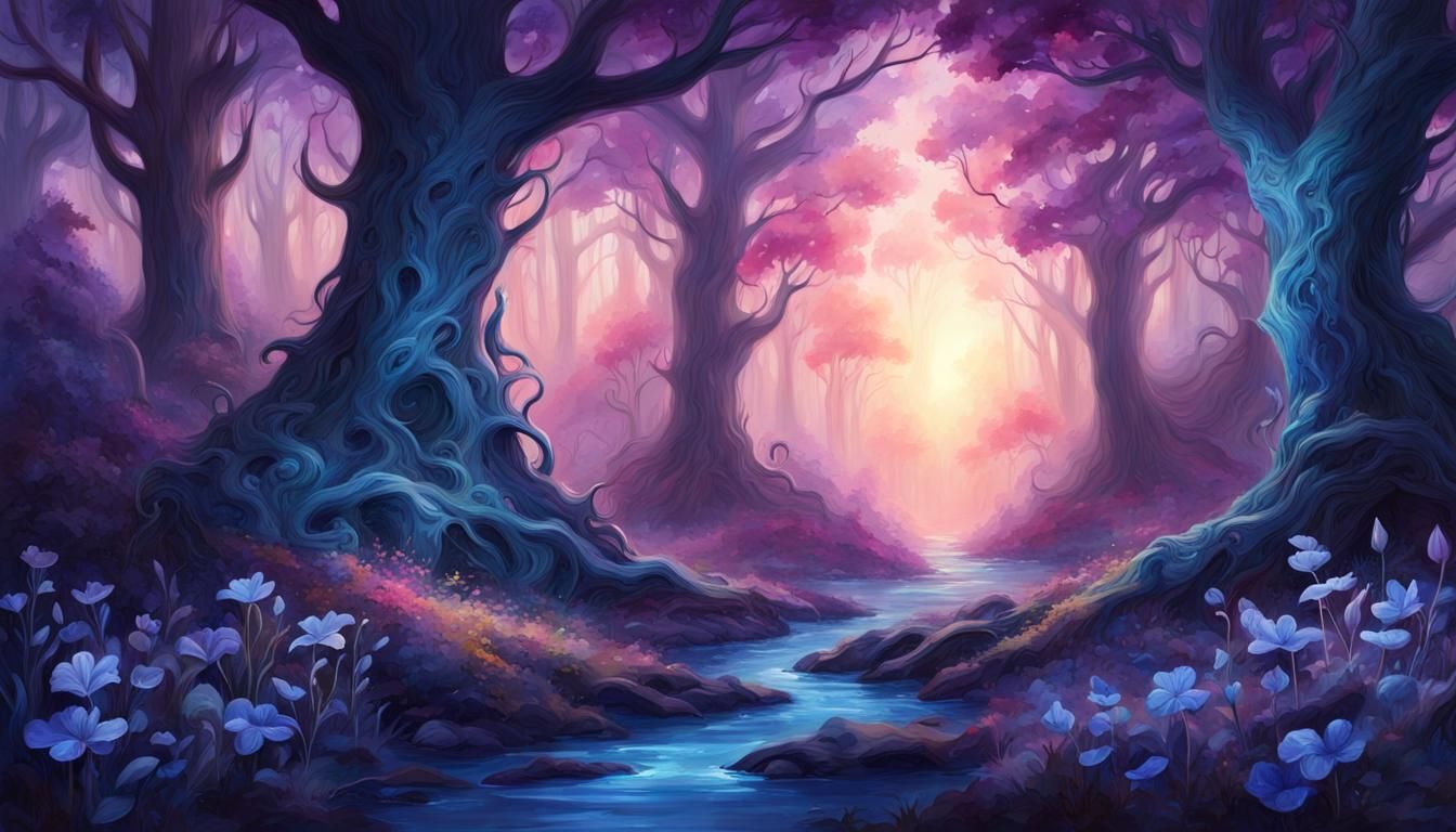 fantasy forest - AI Generated Artwork - NightCafe Creator