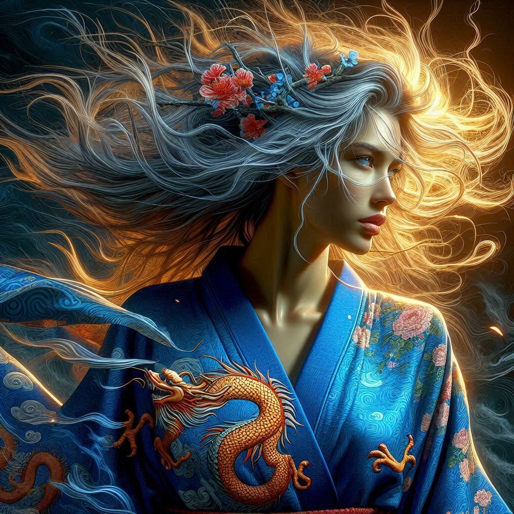 Good Luck Dragon Kimono