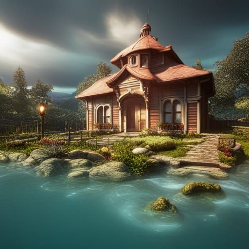 Dream house on the see