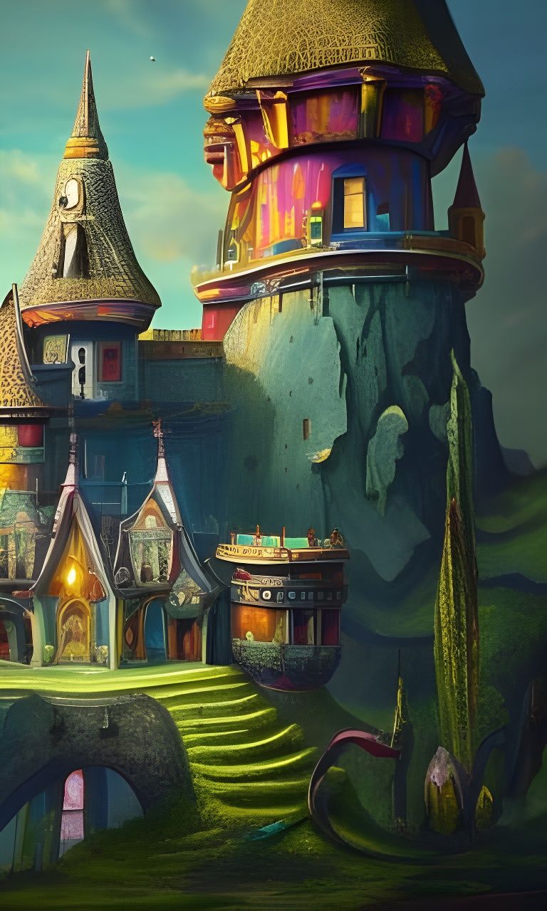 Colorful Castle, intricately detailed