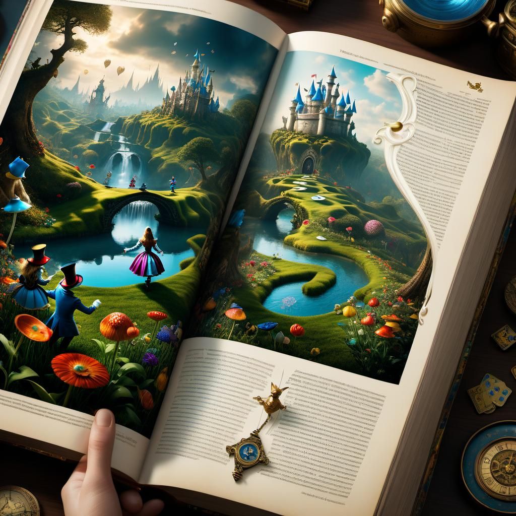 Illustrated Book of Alice in Wonderland