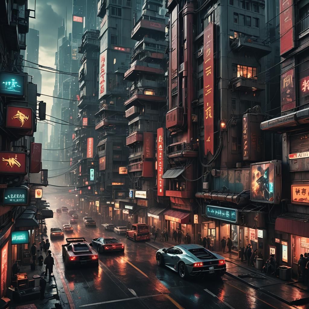 cyberpunk city - AI Generated Artwork - NightCafe Creator