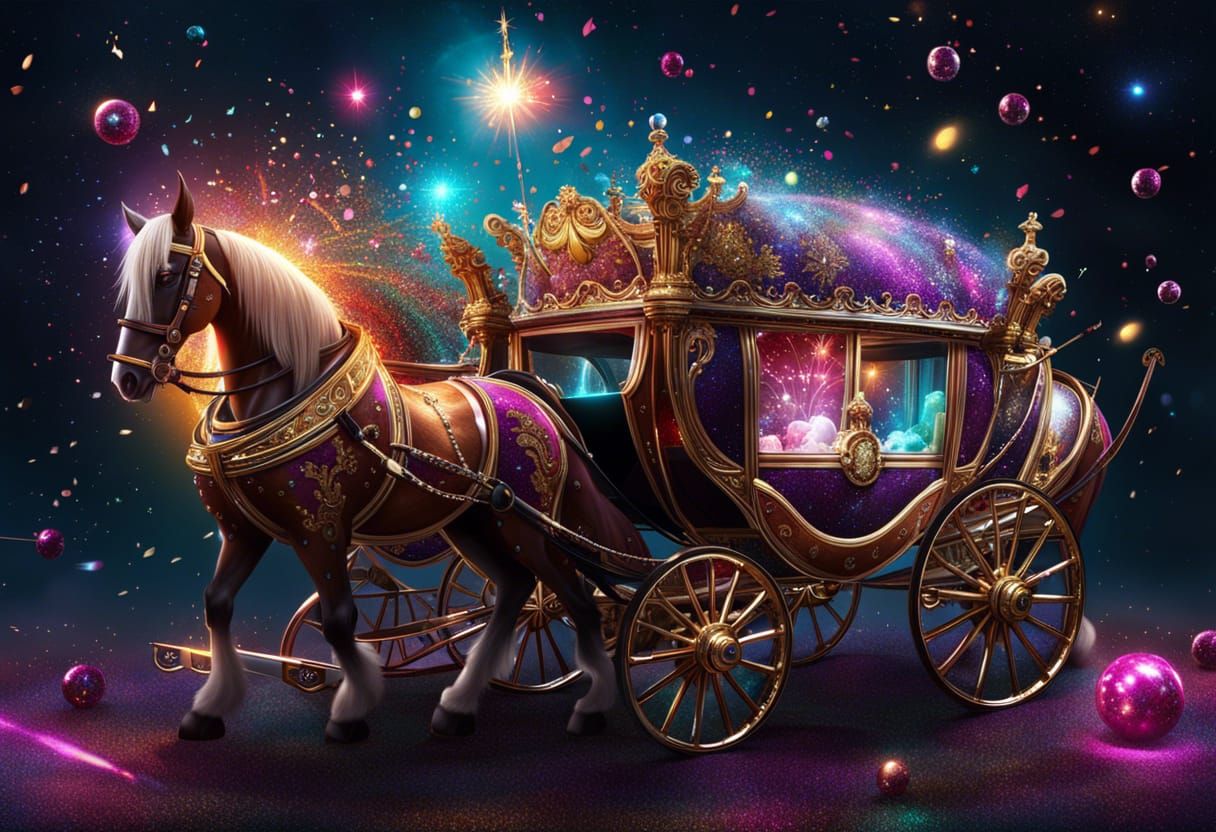 A Glittering Sparkles of a Royal Purple Carriage <3