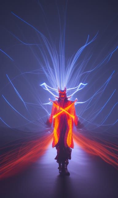 Demon king in the night
 8K resolution long exposure