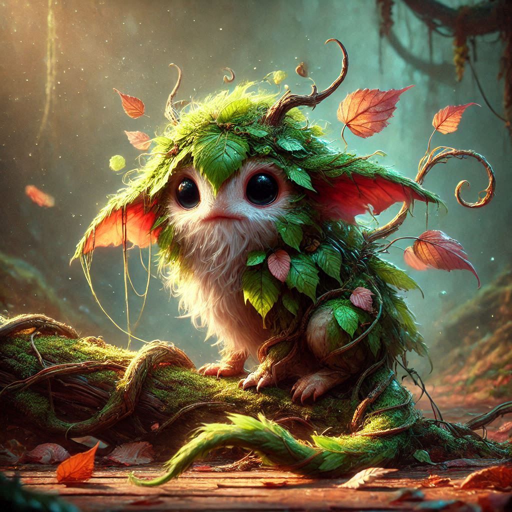 adorable fairy-tale fantasy creature portrait..