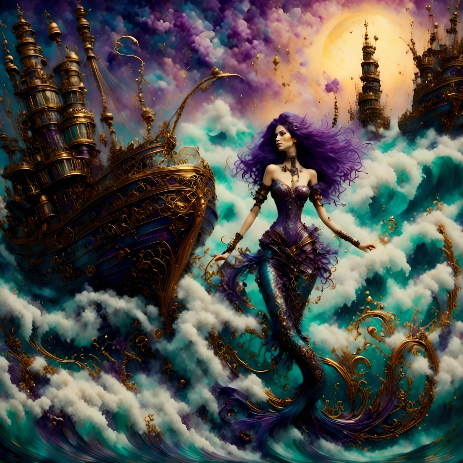 Queen of Steampunk Mermaids