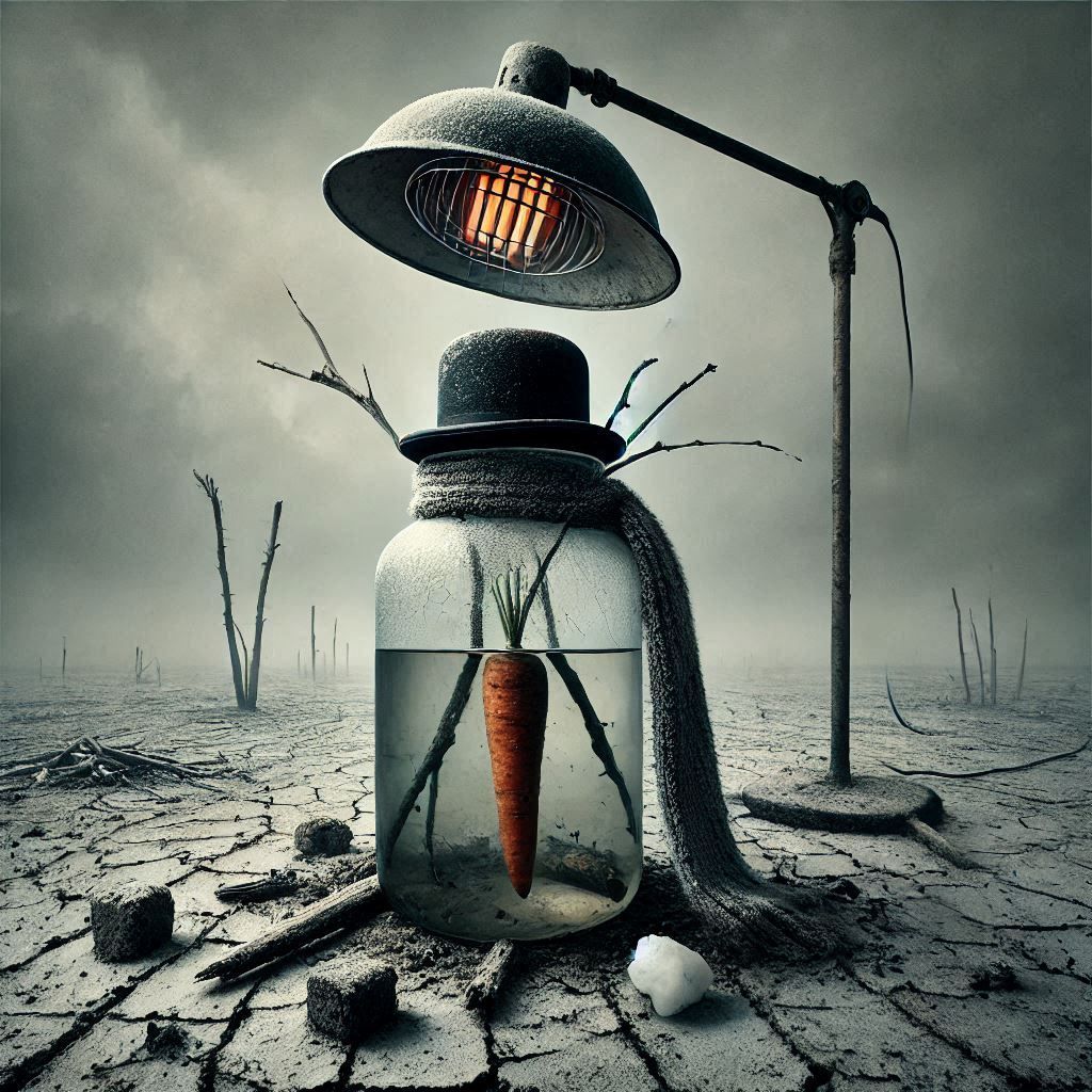 Deconstructed snowman