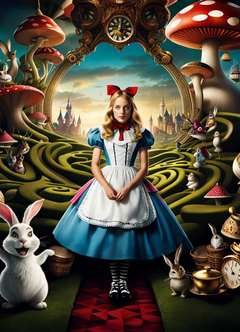 Alice in Wonderland - AI Generated Artwork - NightCafe Creator