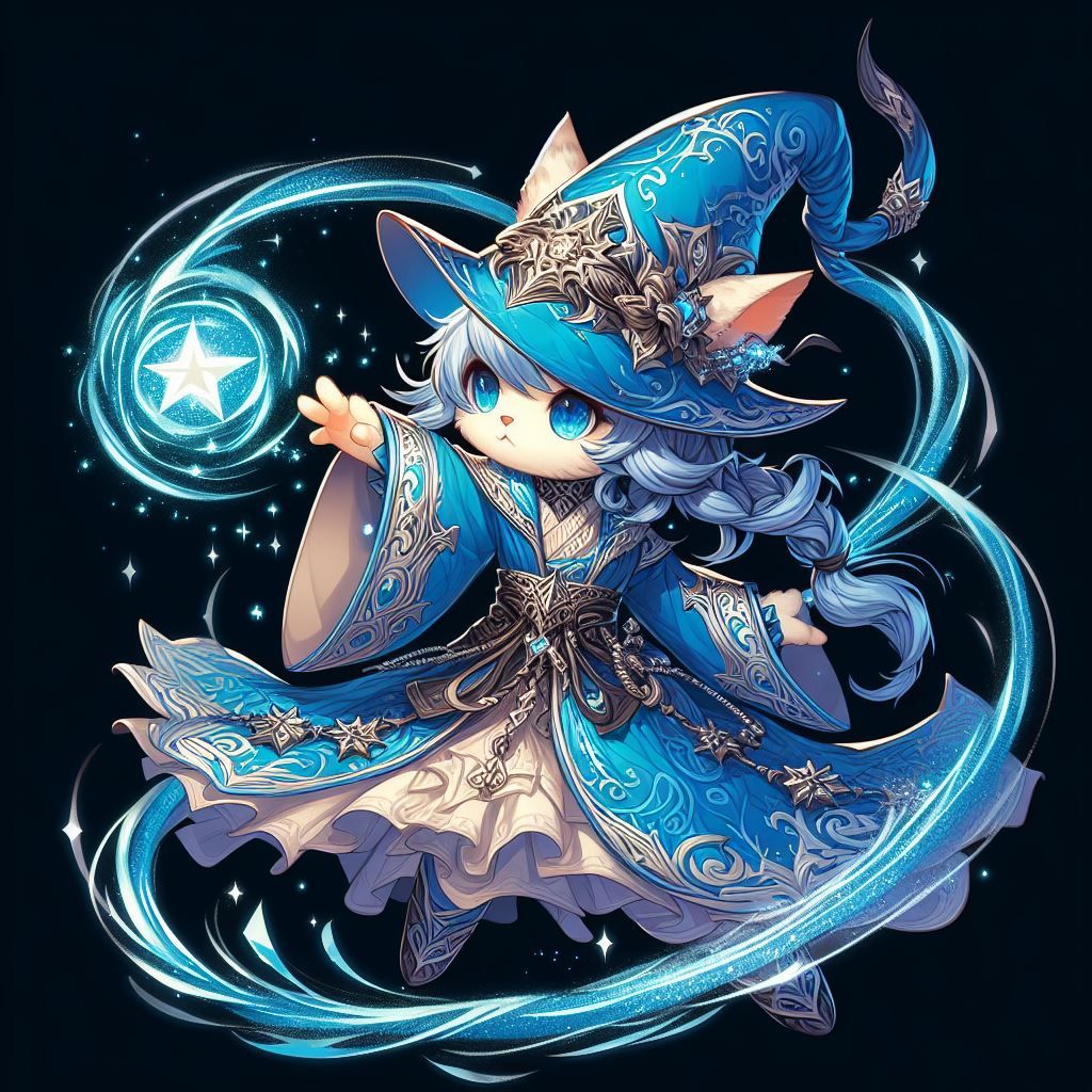 Blue Mage Kitty