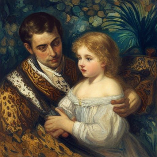 Cute leopard cub and brave vampire lord
Classical Persian mi...