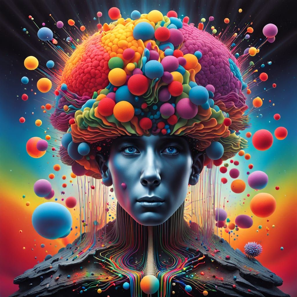 Surreal psychosomatic neuroplastic exploding  synesthesia