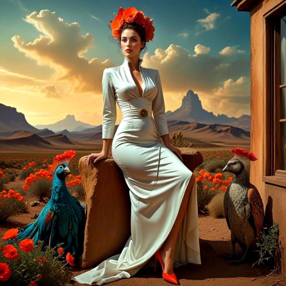 Surrealistic Ladies in Exotic Attire