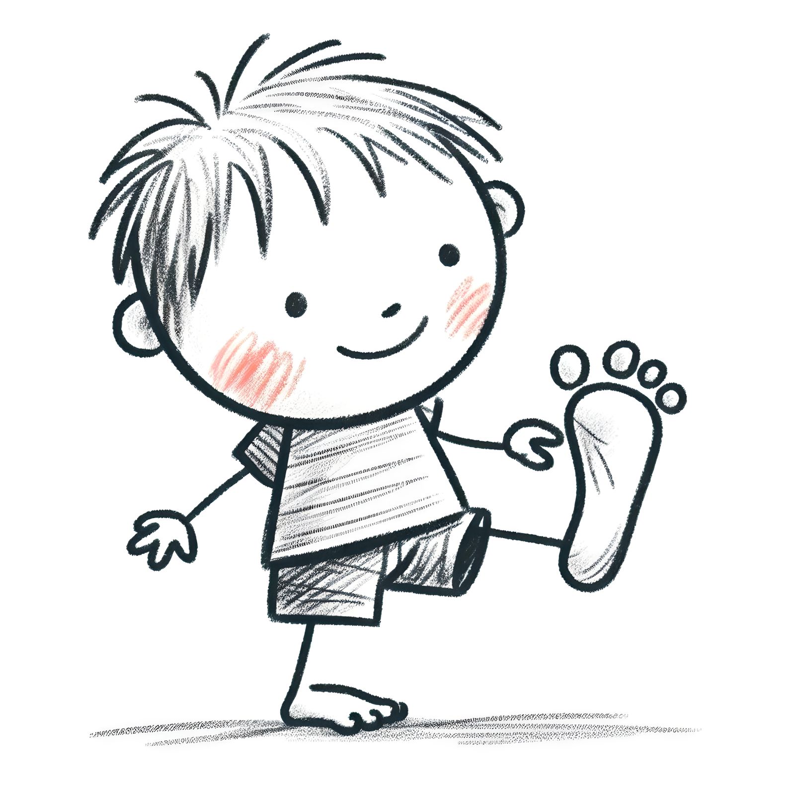 Child-Like Art▫️Barefoot Boy