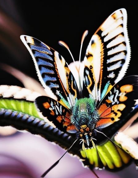 Beautiful Cute Butterfly Insanely HyperRealistic Insanely Hy...