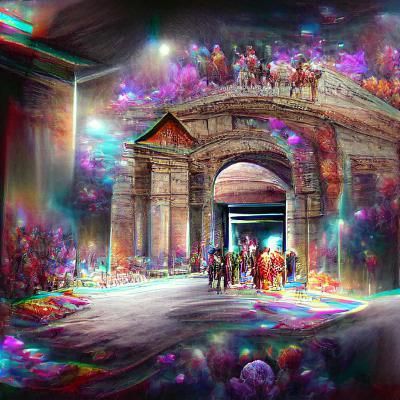 Grand entrance to a Roman market