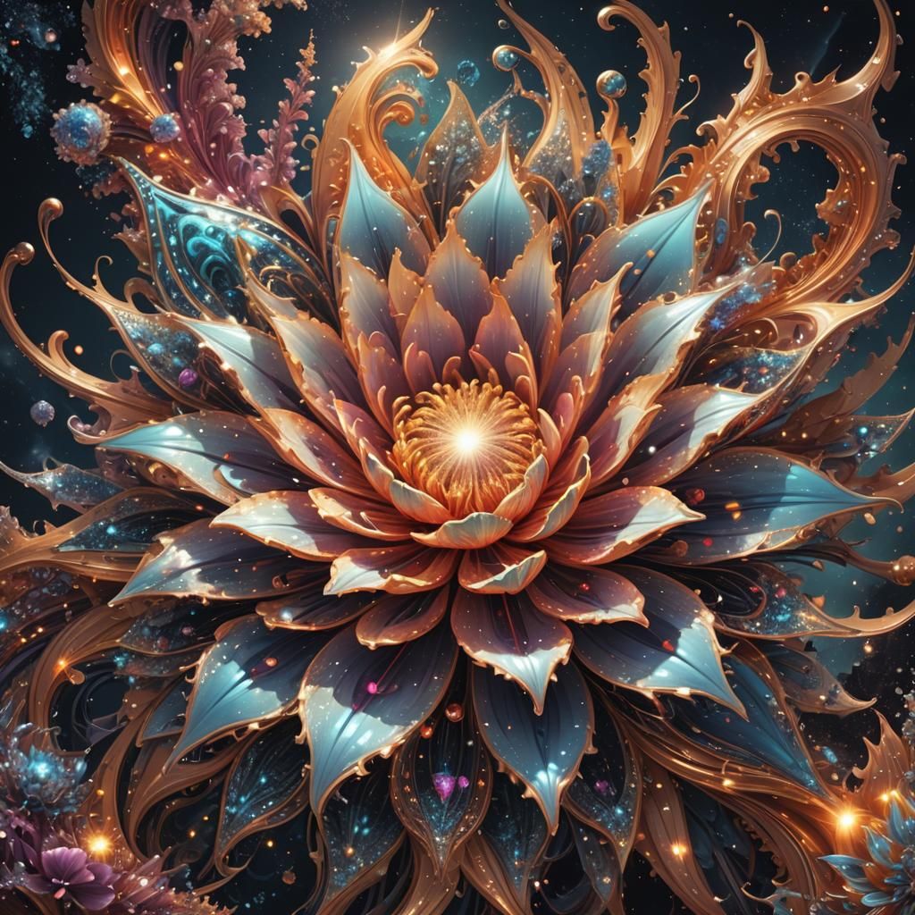 Cosmic Flower  by @Trebol