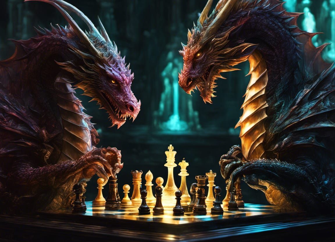 Dragon chess game  by @Manaland