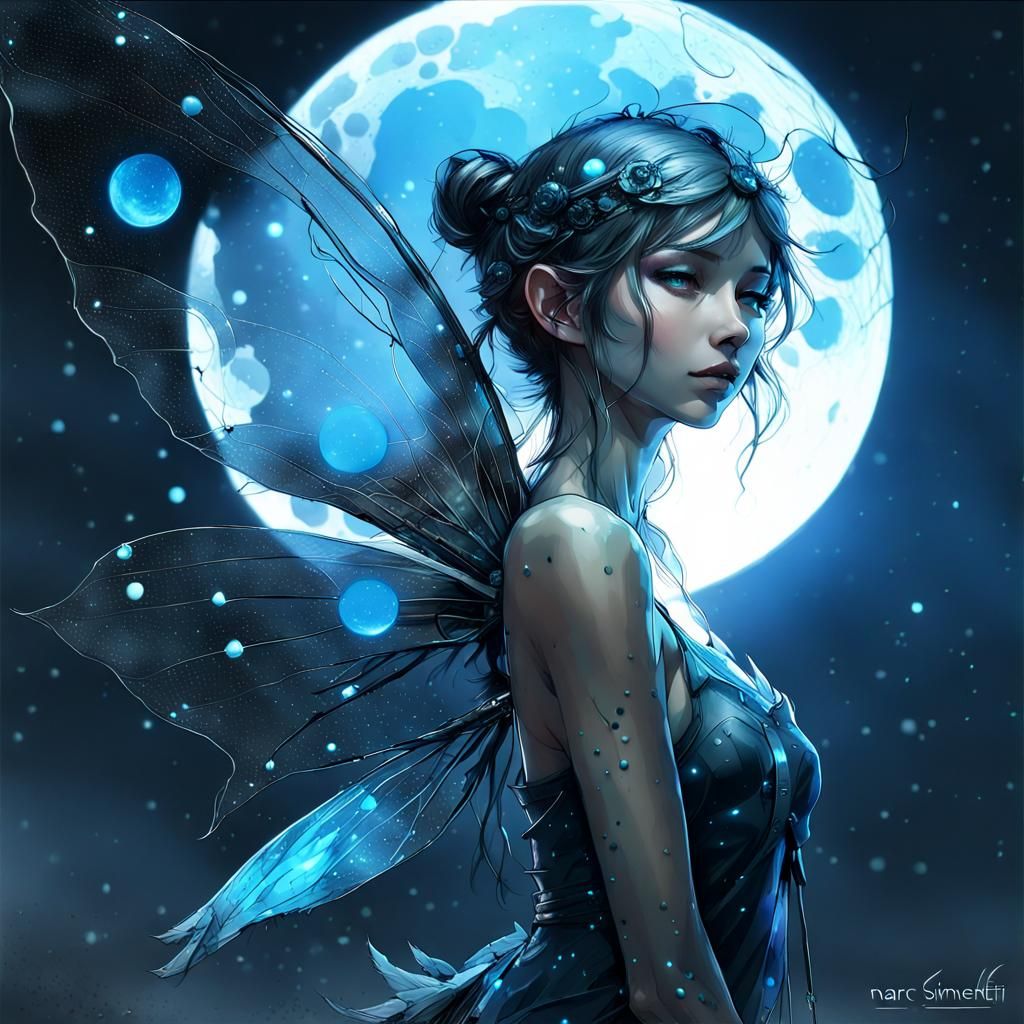 The Moon Fairy  by @Raven 1_0