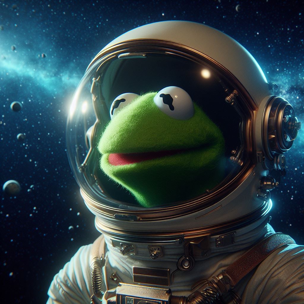 Kermit in deep space