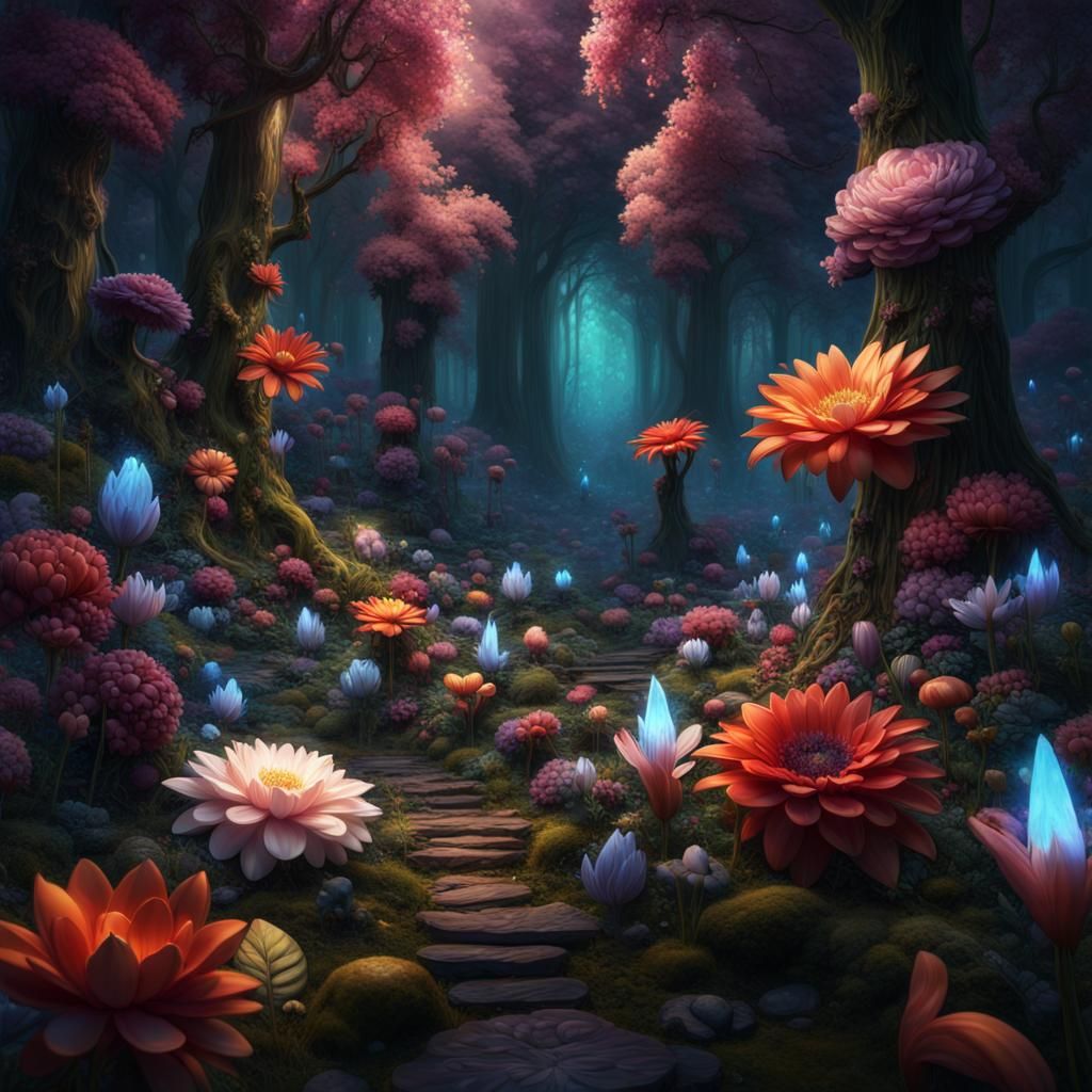 Magical forest 7 - AI Generated Artwork - NightCafe Creator