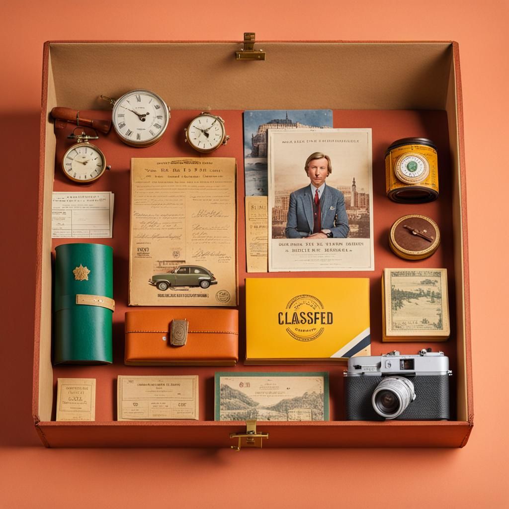 A box in the style of Wes Anderson