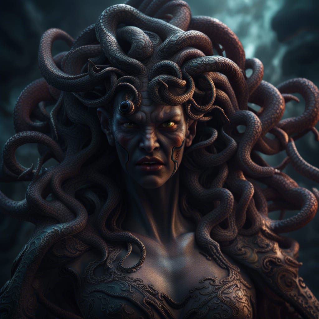 Medusa - Ai Generated Artwork - Nightcafe Creator