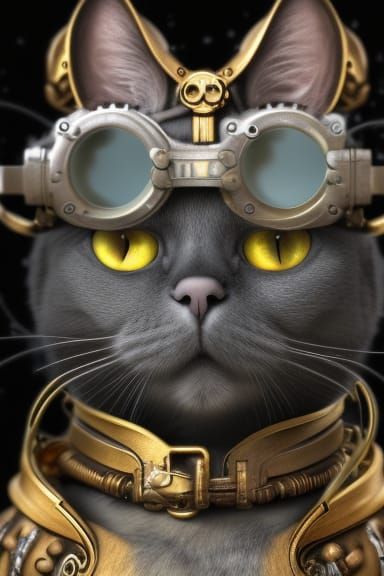 Steampunk cat