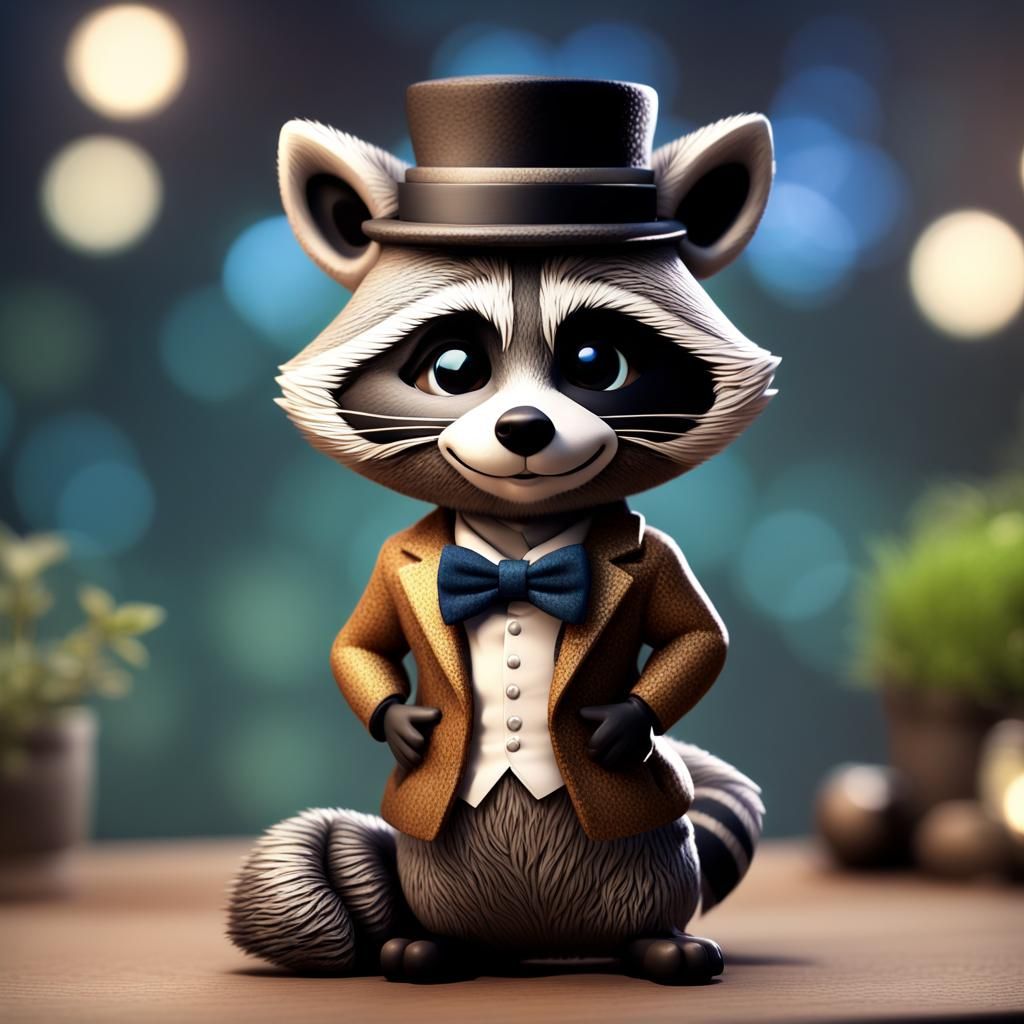raccoon bobblehead
