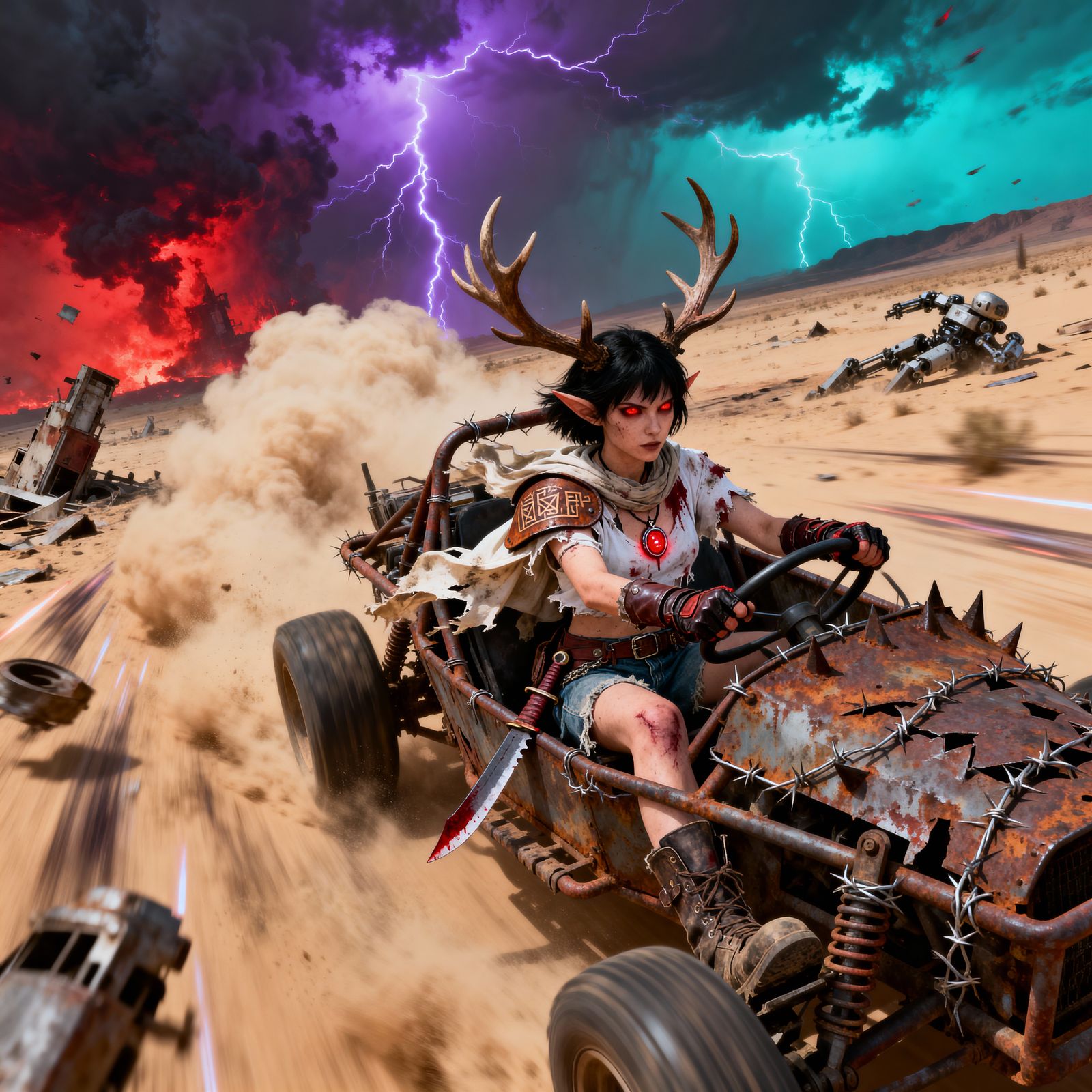 Backdoor's adventures in the post-apocalyptic wastelands.