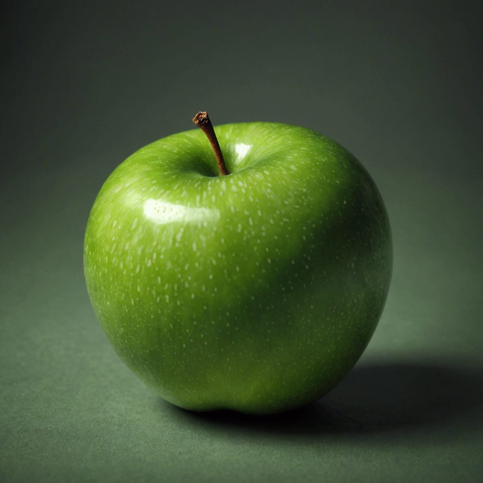 A single green apple - AI Generated Artwork - NightCafe Creator