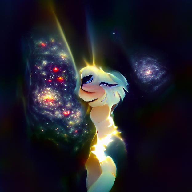Eternal stellar light amongst a lush galaxy