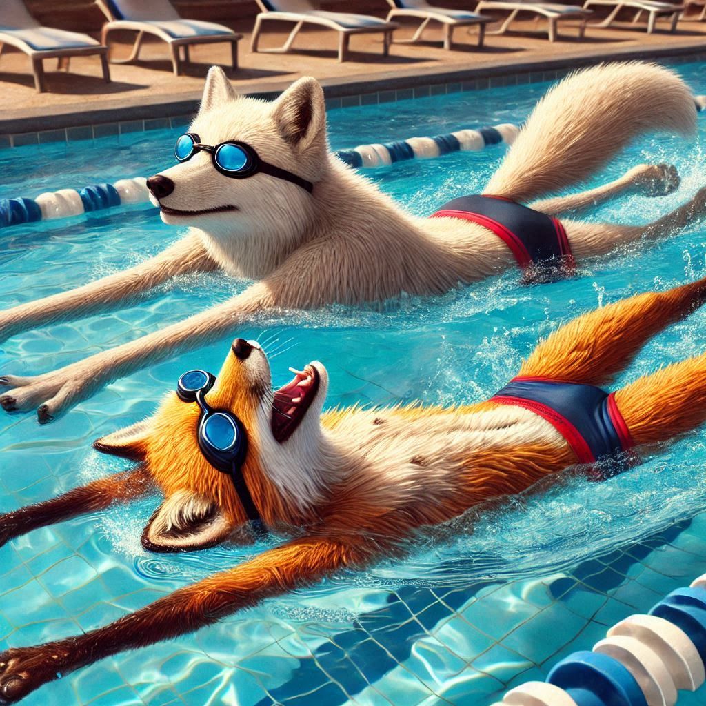 First Swimming for these Two #2