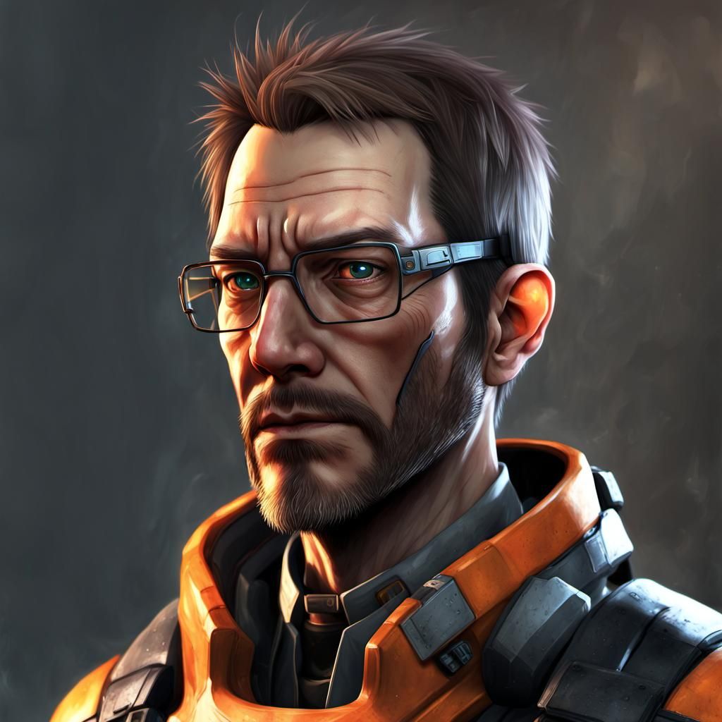 Gordon Freeman - AI Generated Artwork - NightCafe Creator