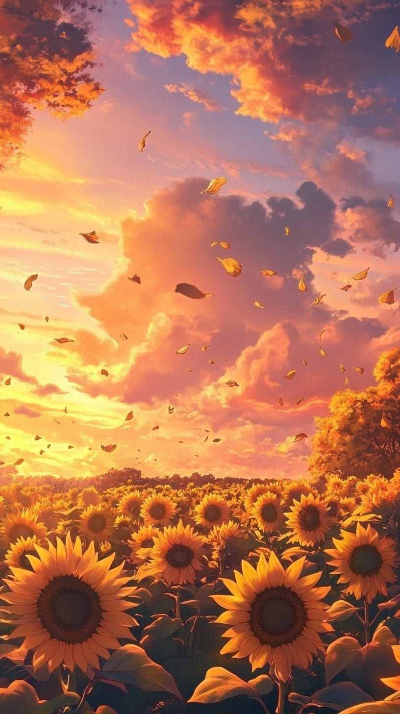 sunflowers field