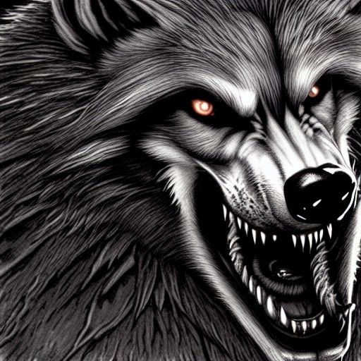 Werewolf 7 - AI Generated Artwork - NightCafe Creator