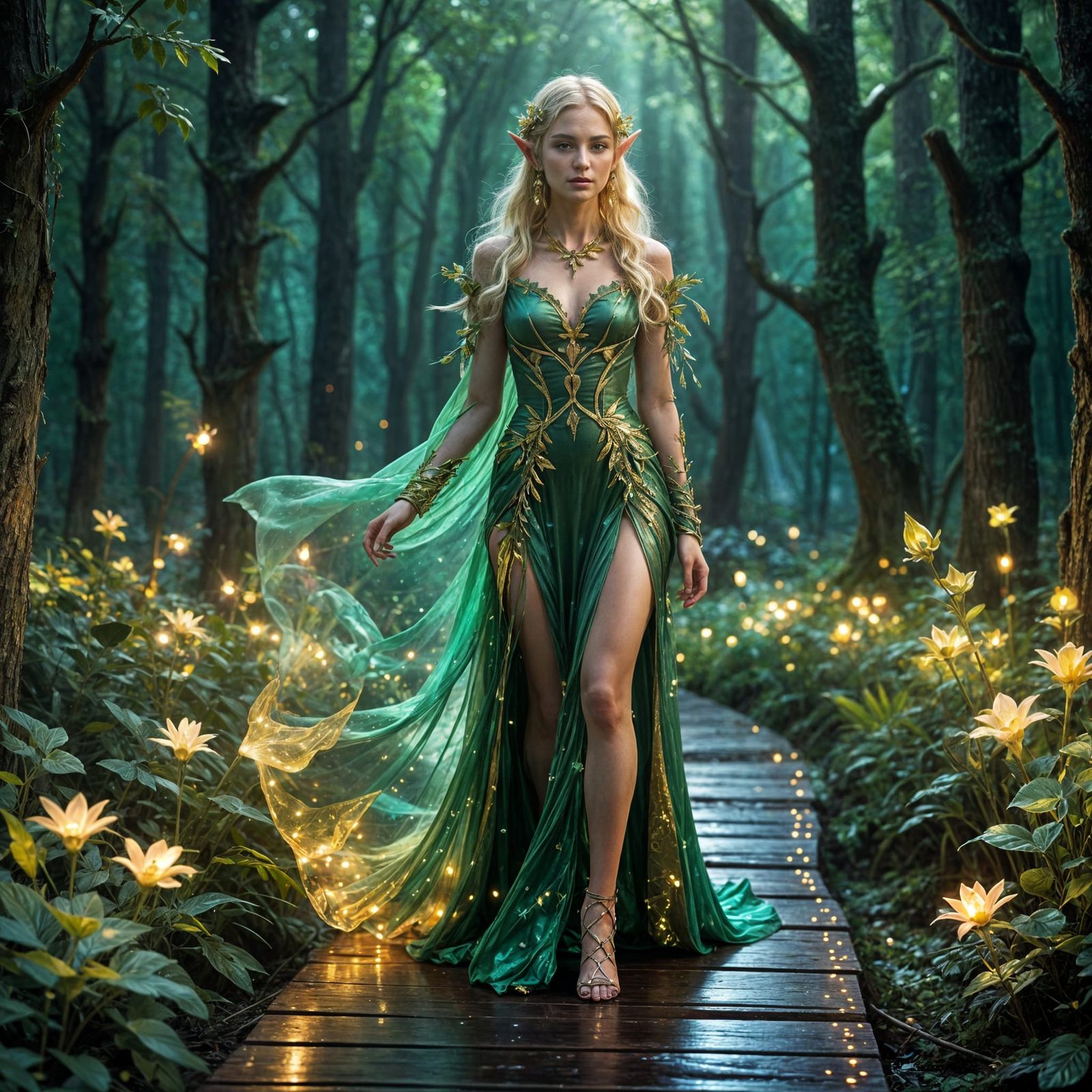 Elven Runway Model  by @Soynuts