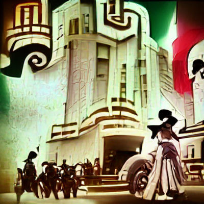 Film Of Mexican Revolution In Art Deco Style AI Generated Artwork   U1F1fHt8AqvfabyxybKB 