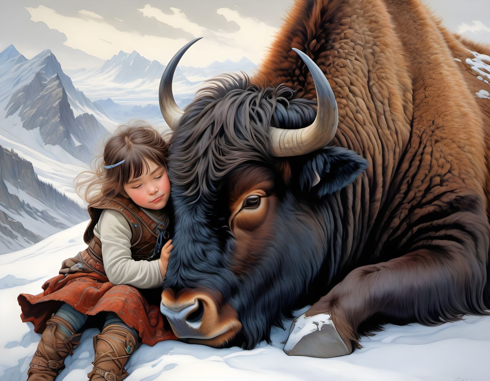 The family's yak (and girl's best friend)  by @Katie May