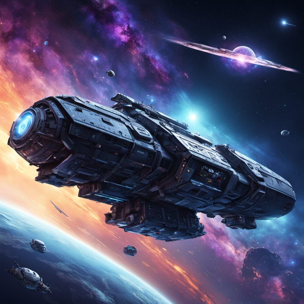 A UNSC transport ship.  by @Red_on_Red