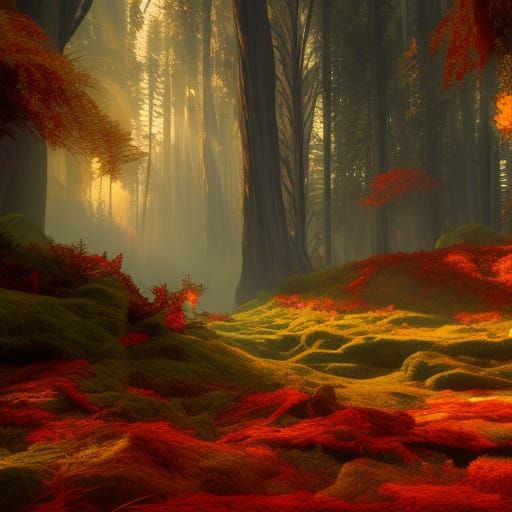 Nature walking through