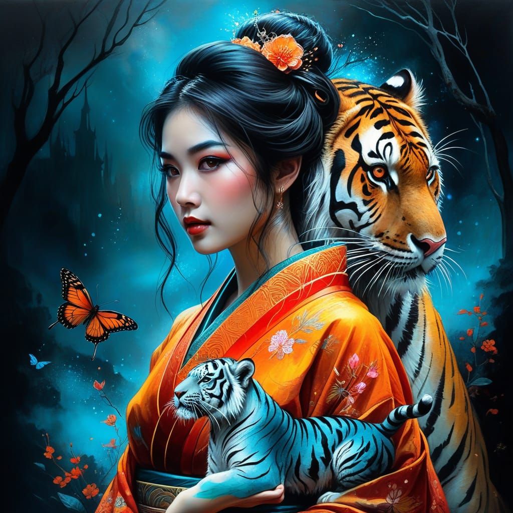 Geisha and herTiger #3