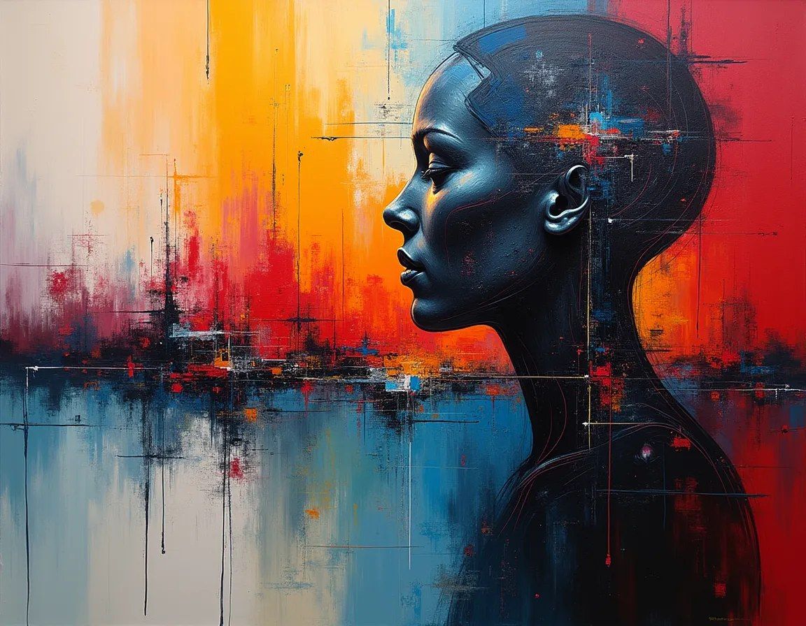 Abstract female portrait